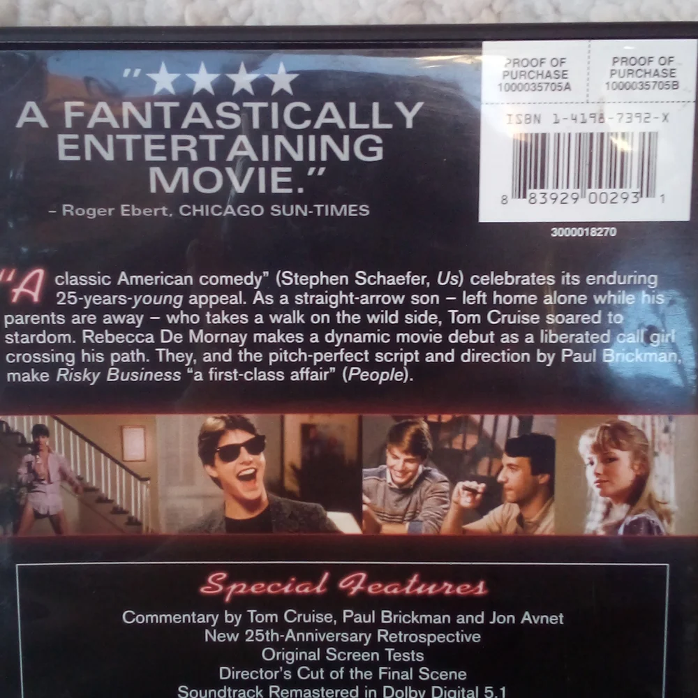 DVD - R - Risky Business - Picture 2 of 3